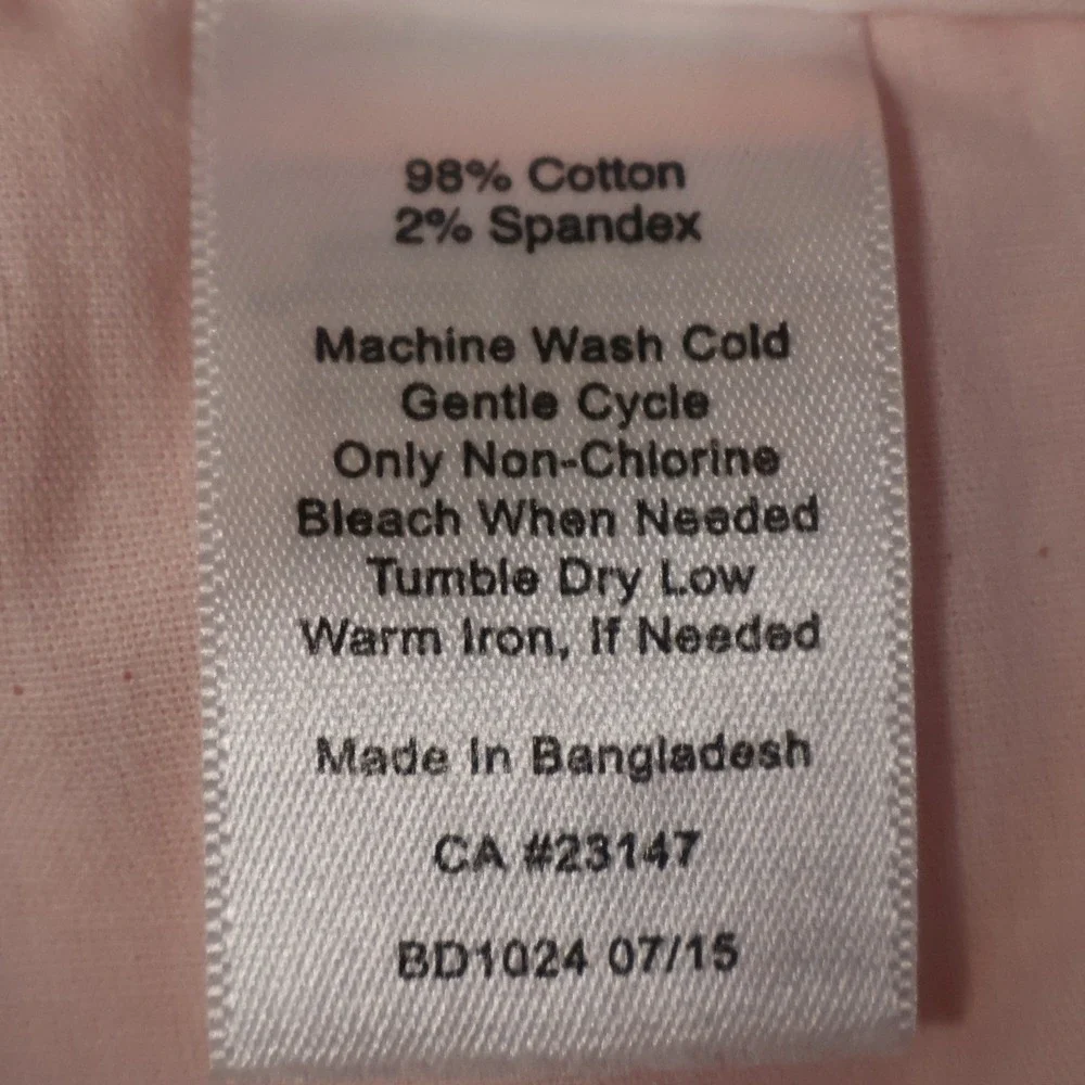 Talbots Bermuda Shorts Womens Size 8 Coral Stretch Cotton Preppy Coastal Modest